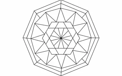 Geometryczne mandale do druku, idealne do relaksu i kreatywnego spędzania czasu.