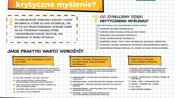 Krytyczne myślenie przykłady: analiza informacji, odróżnianie faktów od opinii, ocena wiarygodności. Rozwijaj umiejętność samodzielnego myślenia.