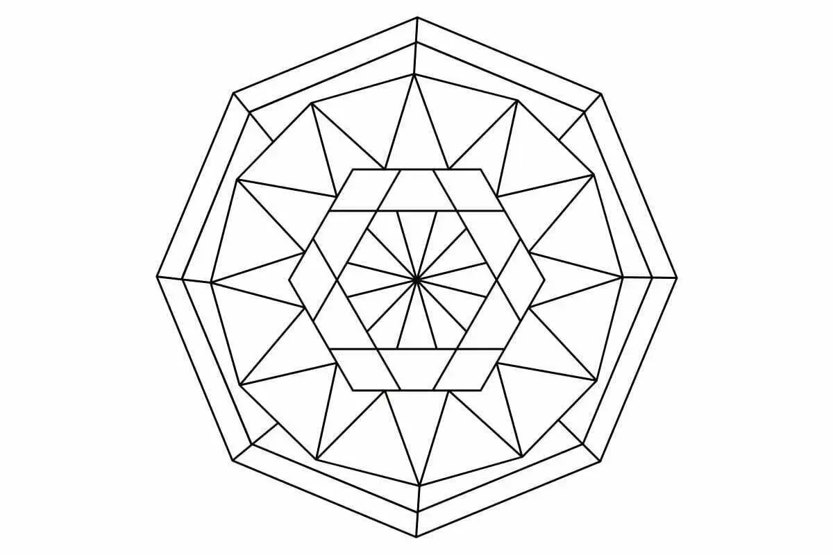 Geometryczne mandale do druku, idealne do relaksu i kreatywnego spędzania czasu.