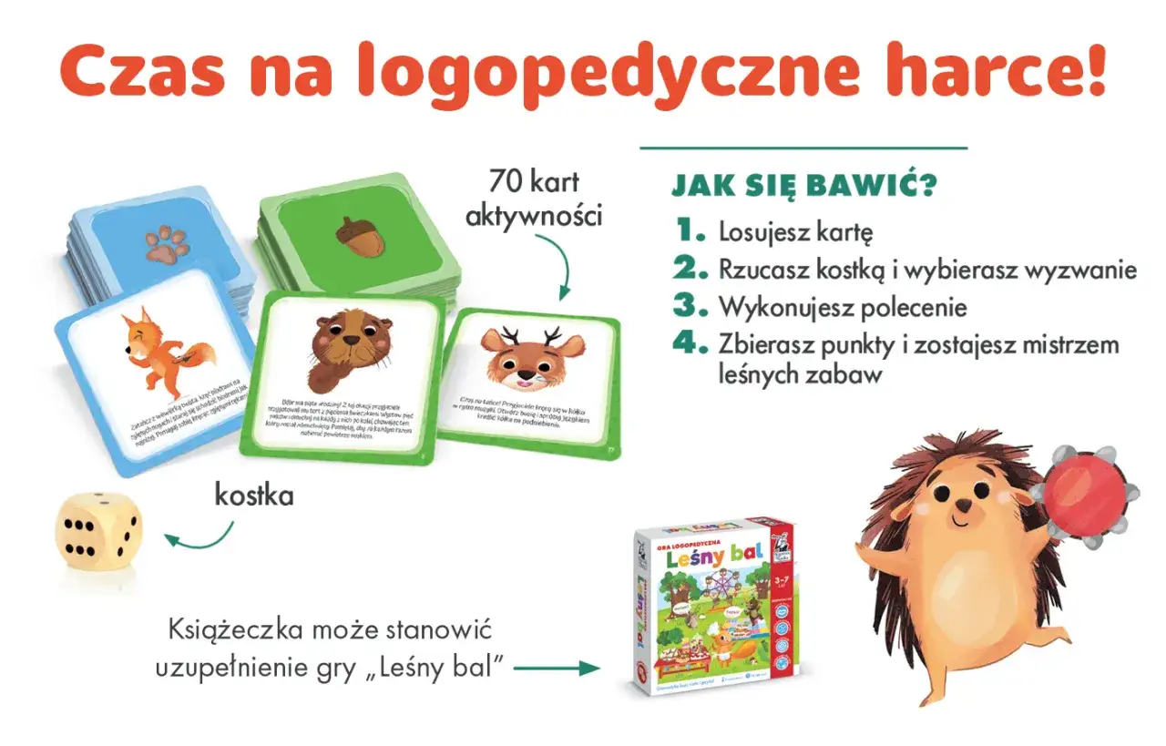 Zestaw kart do gry logopedycznej 