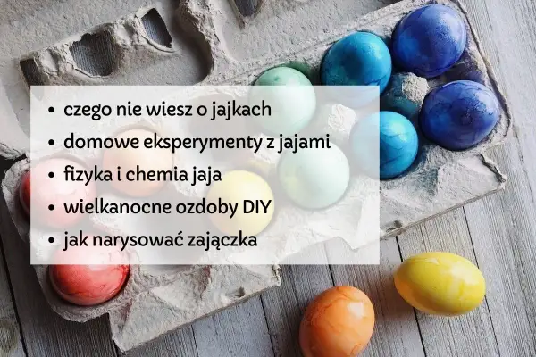 Kolorowe jajka wielkanocne w wytłoczce. Lista pomysłów na zadania wielkanocne: eksperymenty, ozdoby DIY i rysowanie zajączka.